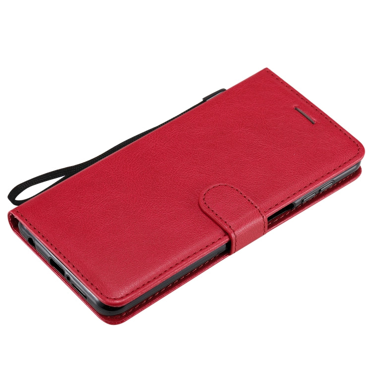 For Xiaomi Redmi Note 9S / Note 9 Pro Solid Color Horizontal Flip Protective Leather Case with Holder & Card Slots & Wallet & Lanyard