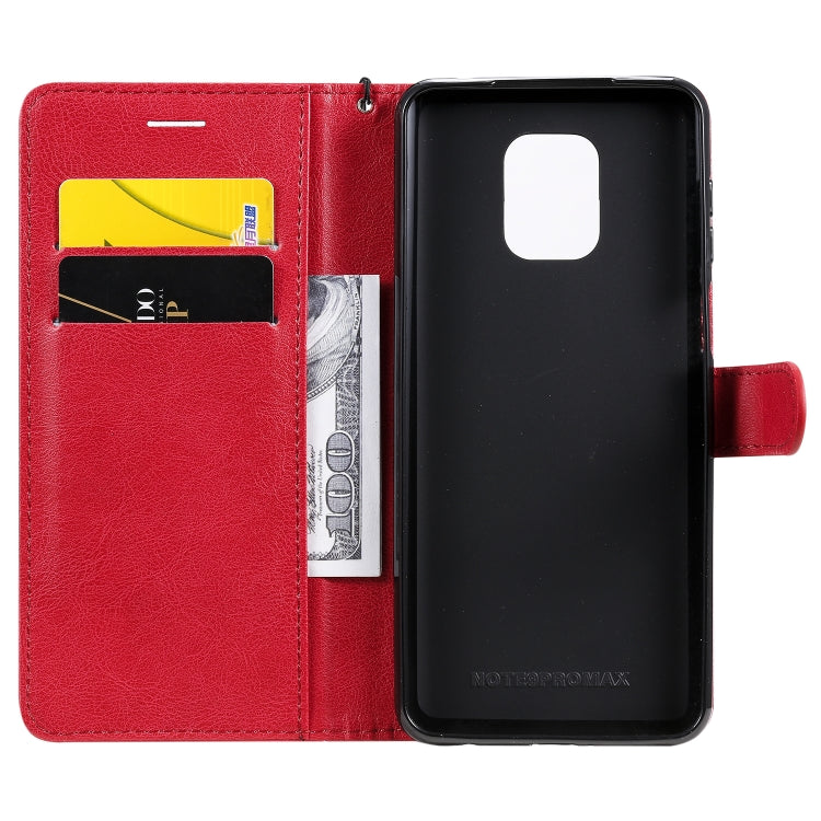 For Xiaomi Redmi Note 9S / Note 9 Pro Solid Color Horizontal Flip Protective Leather Case with Holder & Card Slots & Wallet & Lanyard