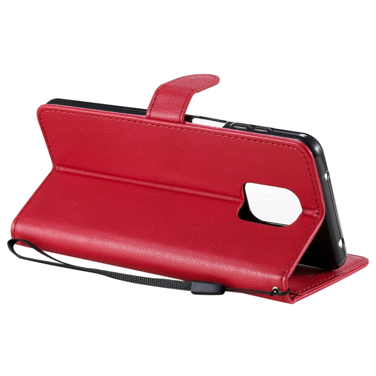 For Xiaomi Redmi Note 9S / Note 9 Pro Solid Color Horizontal Flip Protective Leather Case with Holder & Card Slots & Wallet & Lanyard