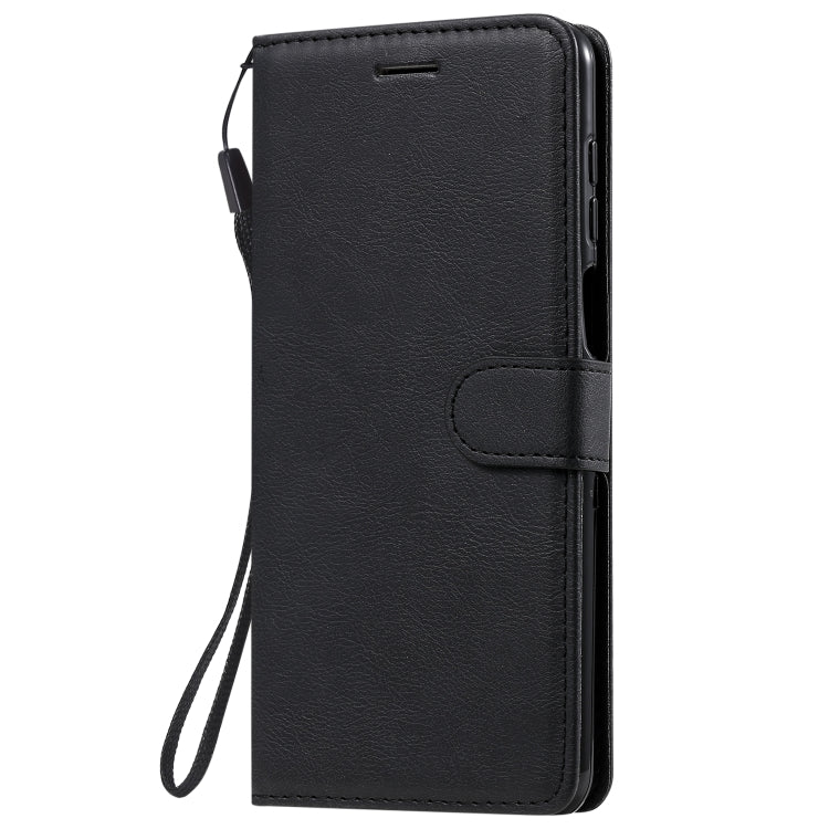 For Xiaomi Redmi Note 9S / Note 9 Pro Solid Color Horizontal Flip Protective Leather Case with Holder & Card Slots & Wallet & Lanyard