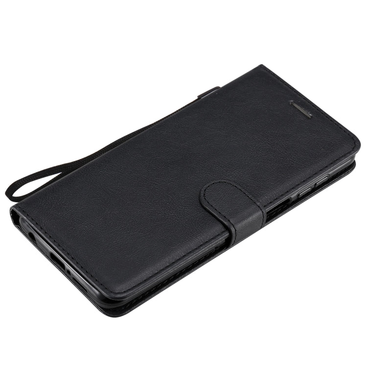 For Xiaomi Redmi Note 9S / Note 9 Pro Solid Color Horizontal Flip Protective Leather Case with Holder & Card Slots & Wallet & Lanyard