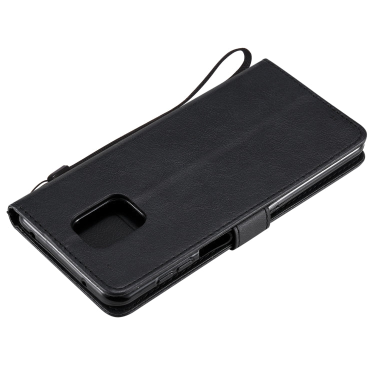 For Xiaomi Redmi Note 9S / Note 9 Pro Solid Color Horizontal Flip Protective Leather Case with Holder & Card Slots & Wallet & Lanyard