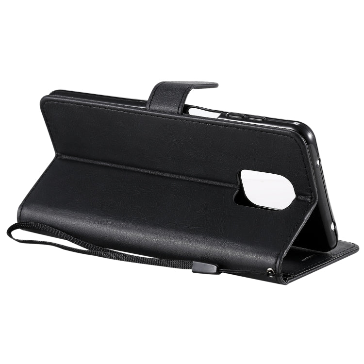 For Xiaomi Redmi Note 9S / Note 9 Pro Solid Color Horizontal Flip Protective Leather Case with Holder & Card Slots & Wallet & Lanyard