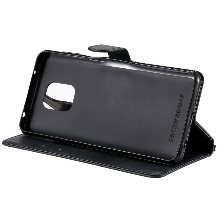 For Xiaomi Redmi Note 9S / Note 9 Pro Solid Color Horizontal Flip Protective Leather Case with Holder & Card Slots & Wallet & Lanyard