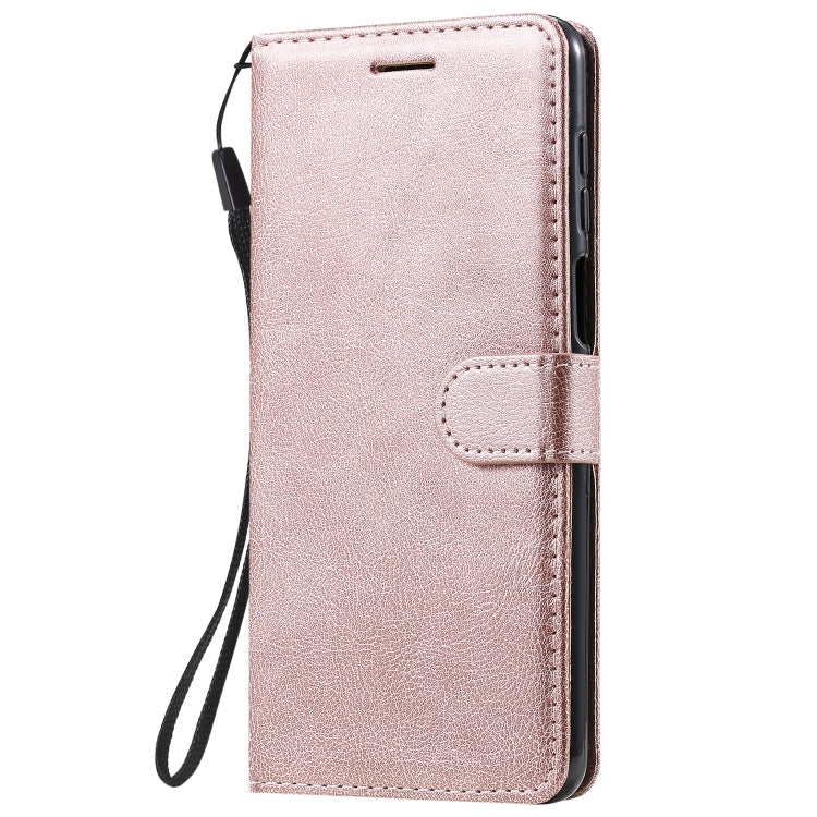 For Xiaomi Redmi Note 9S / Note 9 Pro Solid Color Horizontal Flip Protective Leather Case with Holder & Card Slots & Wallet & Lanyard