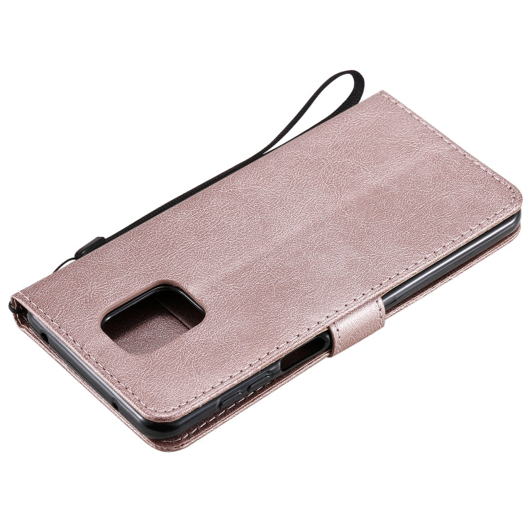 For Xiaomi Redmi Note 9S / Note 9 Pro Solid Color Horizontal Flip Protective Leather Case with Holder & Card Slots & Wallet & Lanyard