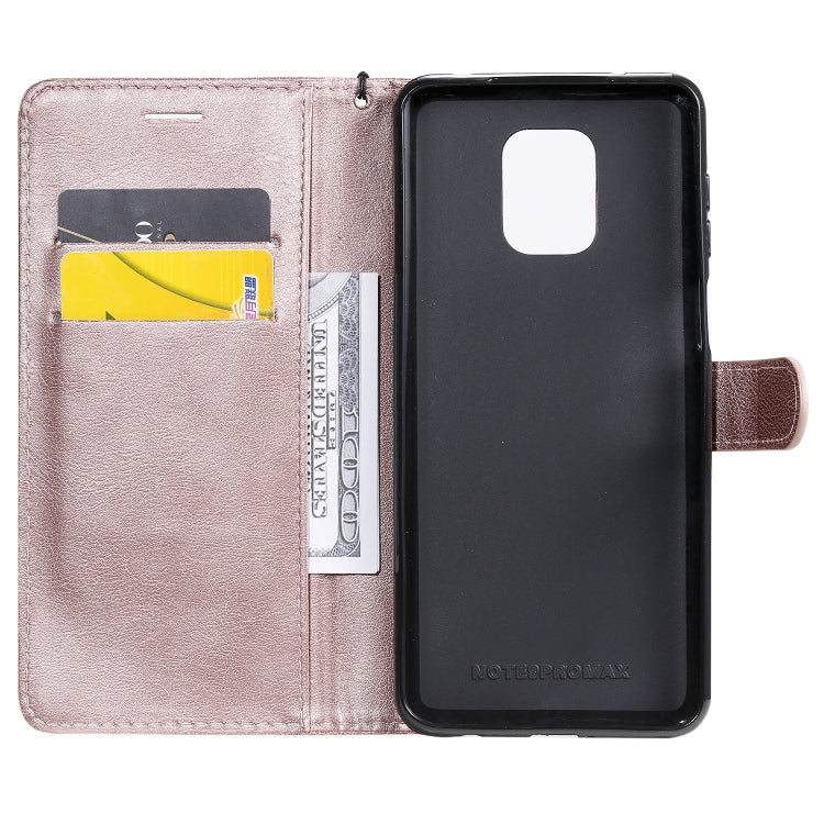 For Xiaomi Redmi Note 9S / Note 9 Pro Solid Color Horizontal Flip Protective Leather Case with Holder & Card Slots & Wallet & Lanyard