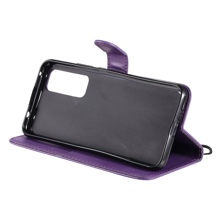 For Huawei nova 7 Solid Color Horizontal Flip Protective Leather Case with Holder & Card Slots & Wallet & Lanyard