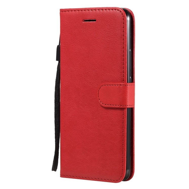 For Huawei nova 7 Solid Color Horizontal Flip Protective Leather Case with Holder & Card Slots & Wallet & Lanyard