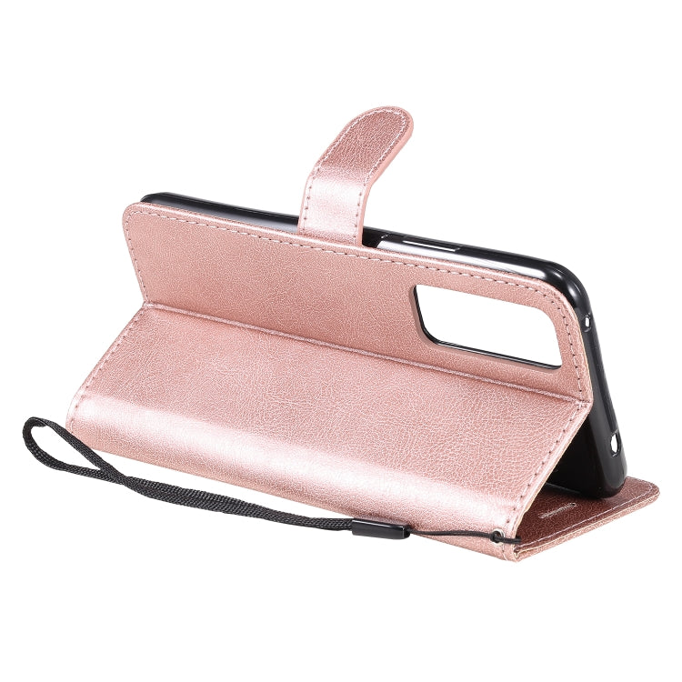 For Huawei nova 7 Solid Color Horizontal Flip Protective Leather Case with Holder & Card Slots & Wallet & Lanyard