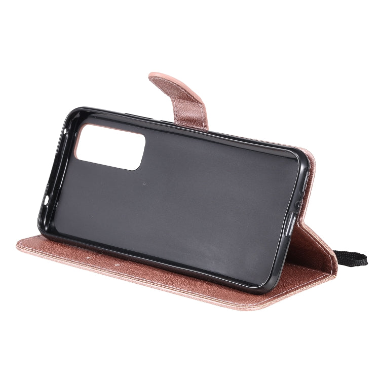 For Huawei nova 7 Solid Color Horizontal Flip Protective Leather Case with Holder & Card Slots & Wallet & Lanyard