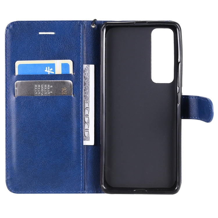 For Huawei nova 7 Pro Solid Color Horizontal Flip Protective Leather Case with Holder & Card Slots & Wallet & Lanyard