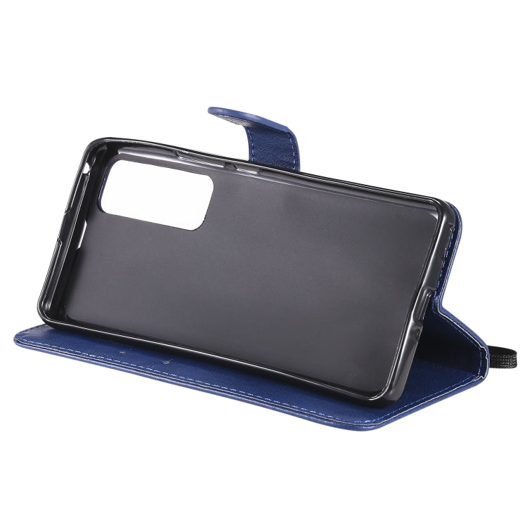 For Huawei nova 7 Pro Solid Color Horizontal Flip Protective Leather Case with Holder & Card Slots & Wallet & Lanyard