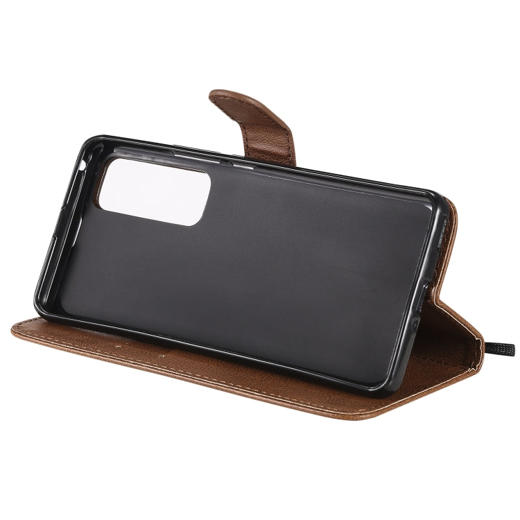 For Huawei nova 7 Pro Solid Color Horizontal Flip Protective Leather Case with Holder & Card Slots & Wallet & Lanyard