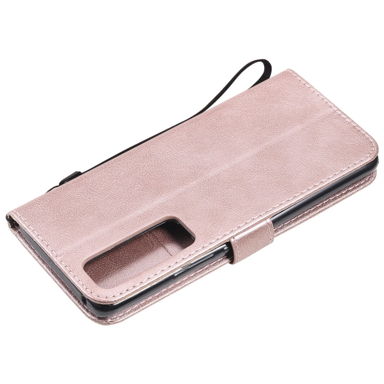 For Huawei nova 7 Pro Solid Color Horizontal Flip Protective Leather Case with Holder & Card Slots & Wallet & Lanyard