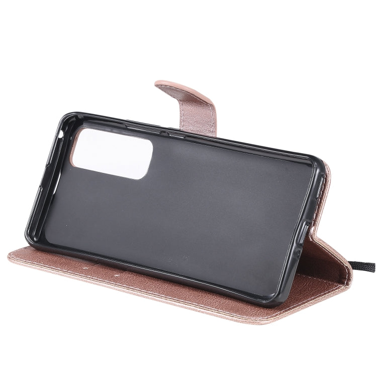 For Huawei nova 7 Pro Solid Color Horizontal Flip Protective Leather Case with Holder & Card Slots & Wallet & Lanyard