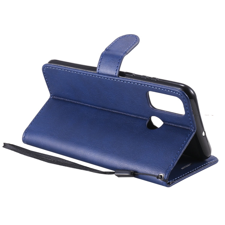 For Huawei P smart 2020 Solid Color Horizontal Flip Protective Leather Case with Holder & Card Slots & Wallet & Lanyard