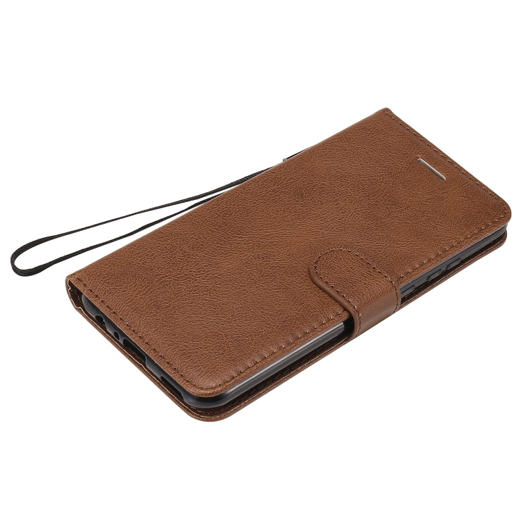 For Huawei P smart 2020 Solid Color Horizontal Flip Protective Leather Case with Holder & Card Slots & Wallet & Lanyard