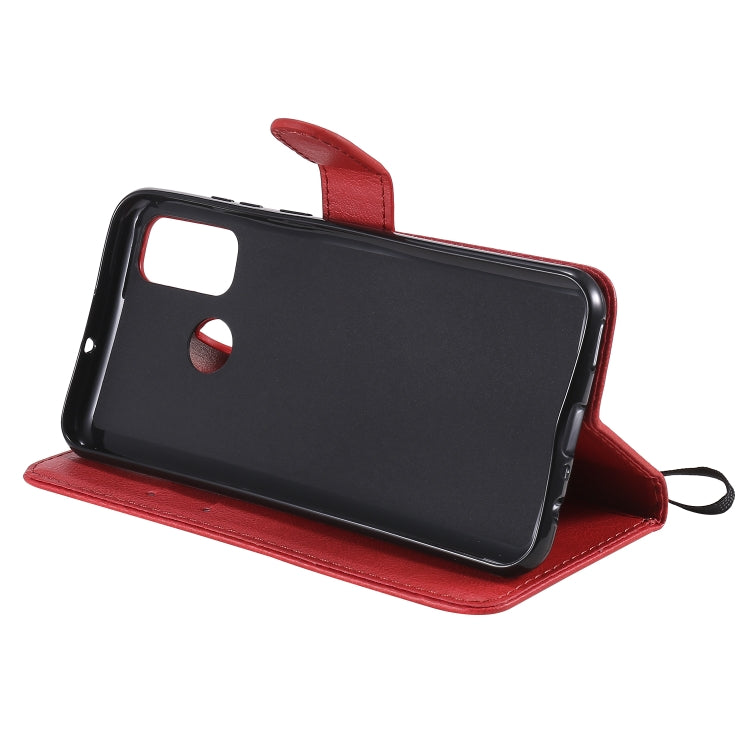 For Huawei P smart 2020 Solid Color Horizontal Flip Protective Leather Case with Holder & Card Slots & Wallet & Lanyard