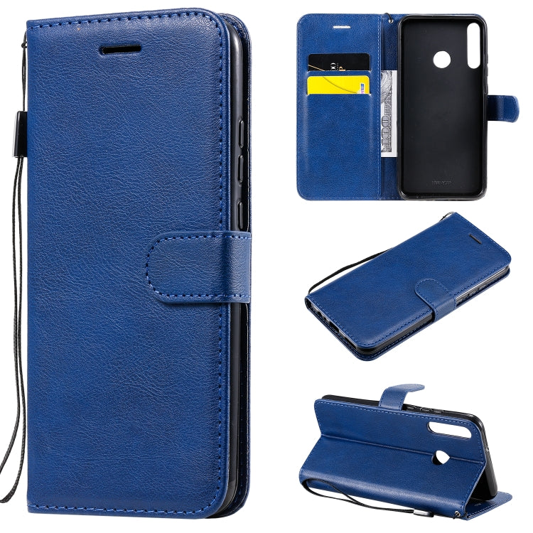For Huawei P40 lite E / Y7p / Honor 9C Solid Color Horizontal Flip Protective Leather Case with Holder & Card Slots & Wallet & Lanyard