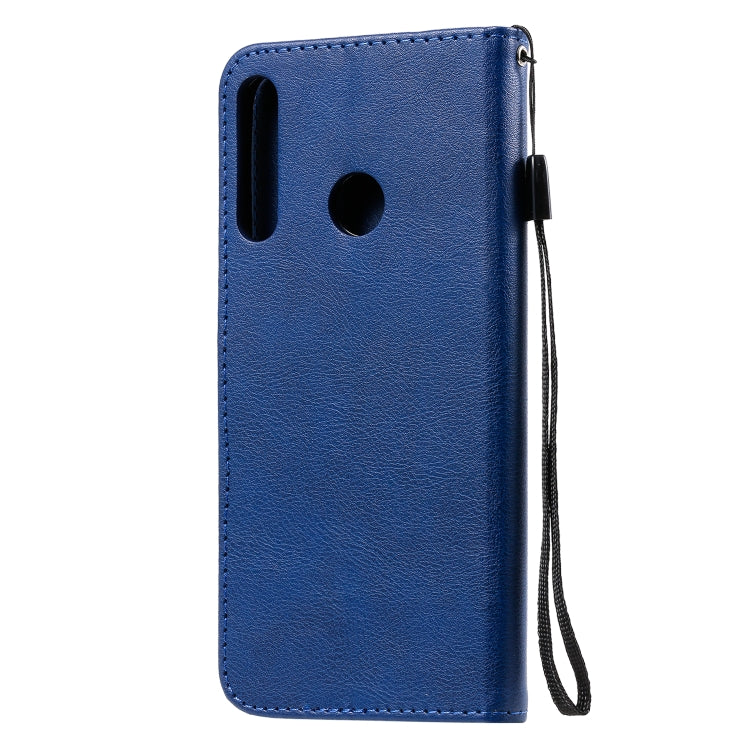 For Huawei P40 lite E / Y7p / Honor 9C Solid Color Horizontal Flip Protective Leather Case with Holder & Card Slots & Wallet & Lanyard