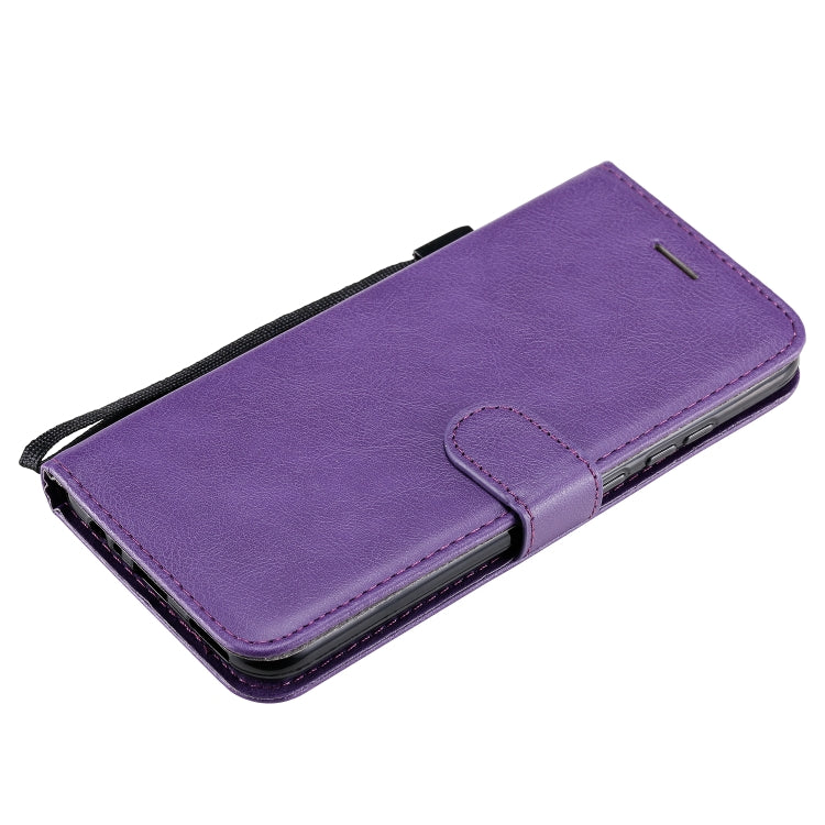 For Huawei P40 lite E / Y7p / Honor 9C Solid Color Horizontal Flip Protective Leather Case with Holder & Card Slots & Wallet & Lanyard