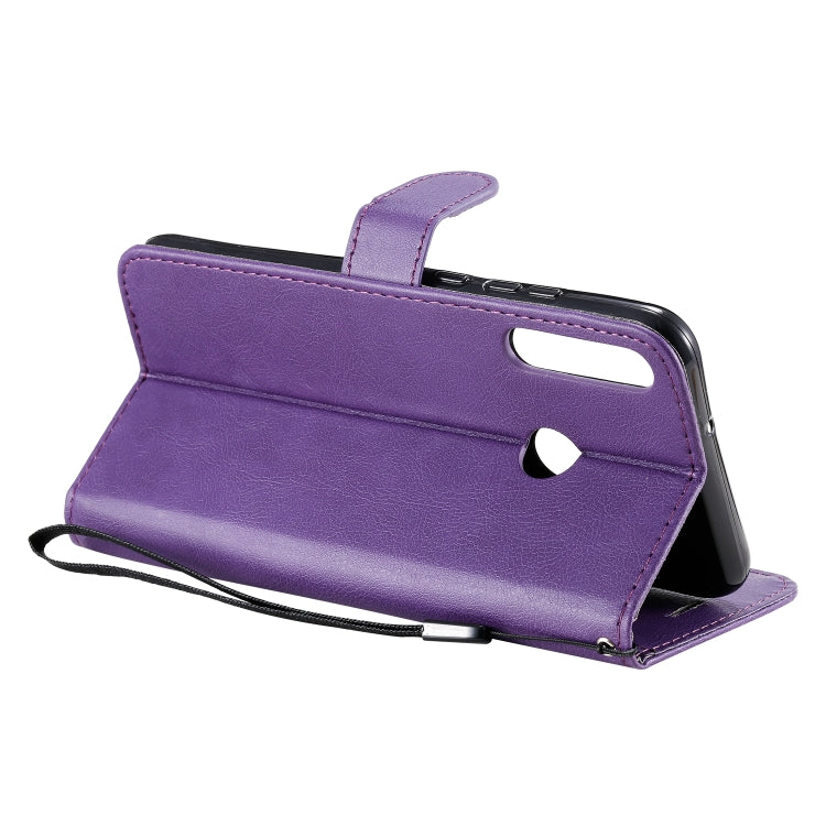 For Huawei P40 lite E / Y7p / Honor 9C Solid Color Horizontal Flip Protective Leather Case with Holder & Card Slots & Wallet & Lanyard