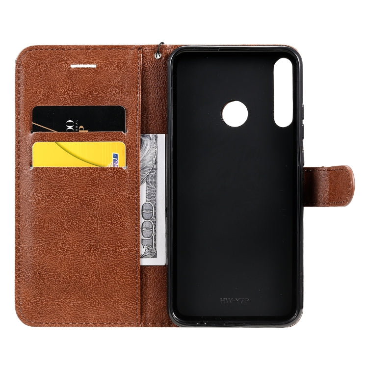 For Huawei P40 lite E / Y7p / Honor 9C Solid Color Horizontal Flip Protective Leather Case with Holder & Card Slots & Wallet & Lanyard