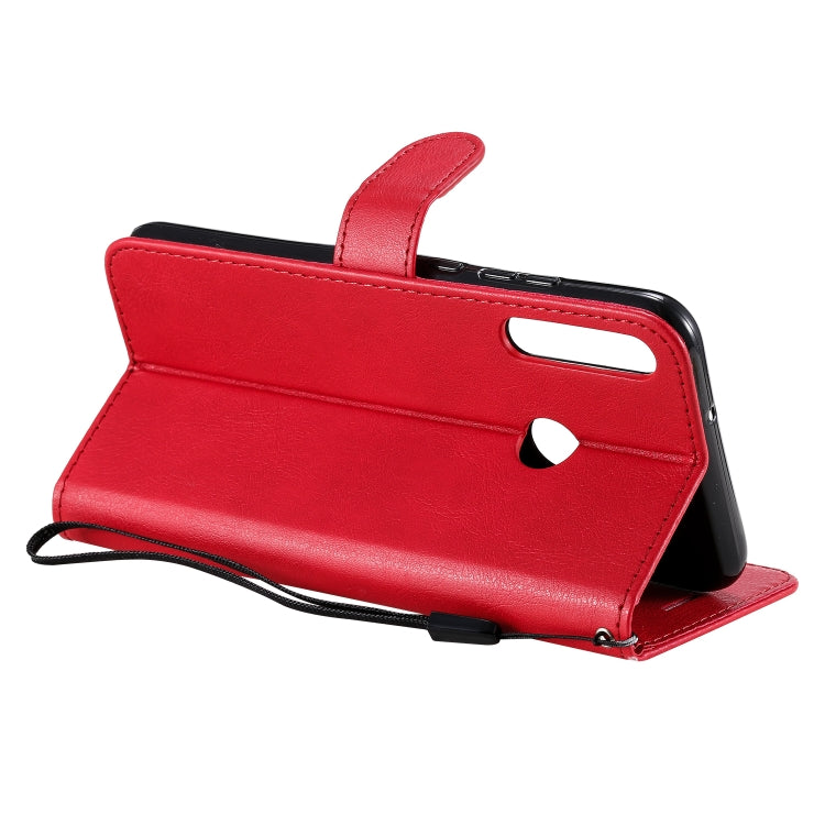 For Huawei P40 lite E / Y7p / Honor 9C Solid Color Horizontal Flip Protective Leather Case with Holder & Card Slots & Wallet & Lanyard