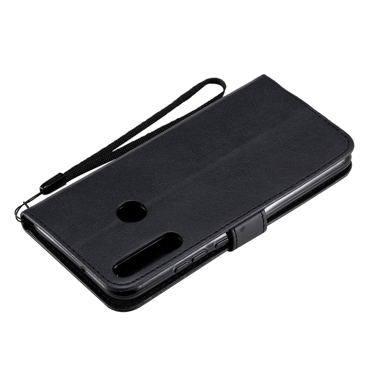 For Huawei P40 lite E / Y7p / Honor 9C Solid Color Horizontal Flip Protective Leather Case with Holder & Card Slots & Wallet & Lanyard