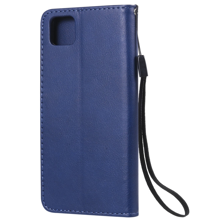 For Huawei Y5p / Honor 9S Solid Color Horizontal Flip Protective Leather Case with Holder & Card Slots & Wallet & Lanyard