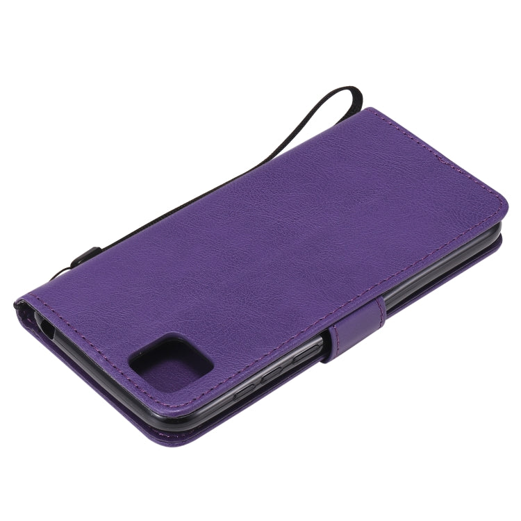 For Huawei Y5p / Honor 9S Solid Color Horizontal Flip Protective Leather Case with Holder & Card Slots & Wallet & Lanyard