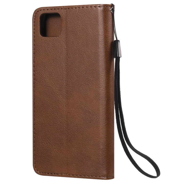 For Huawei Y5p / Honor 9S Solid Color Horizontal Flip Protective Leather Case with Holder & Card Slots & Wallet & Lanyard
