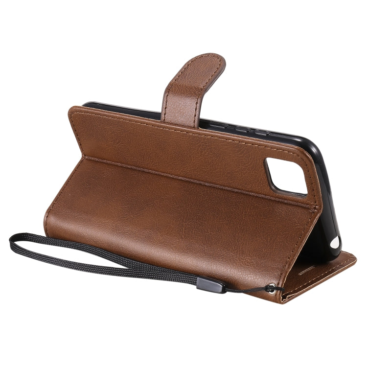 For Huawei Y5p / Honor 9S Solid Color Horizontal Flip Protective Leather Case with Holder & Card Slots & Wallet & Lanyard