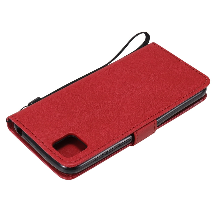 For Huawei Y5p / Honor 9S Solid Color Horizontal Flip Protective Leather Case with Holder & Card Slots & Wallet & Lanyard