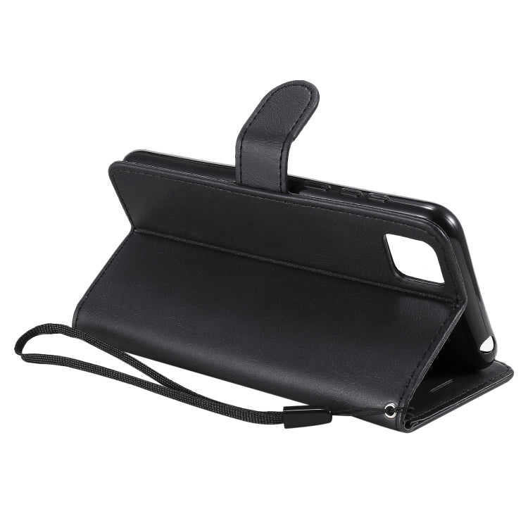 For Huawei Y5p / Honor 9S Solid Color Horizontal Flip Protective Leather Case with Holder & Card Slots & Wallet & Lanyard