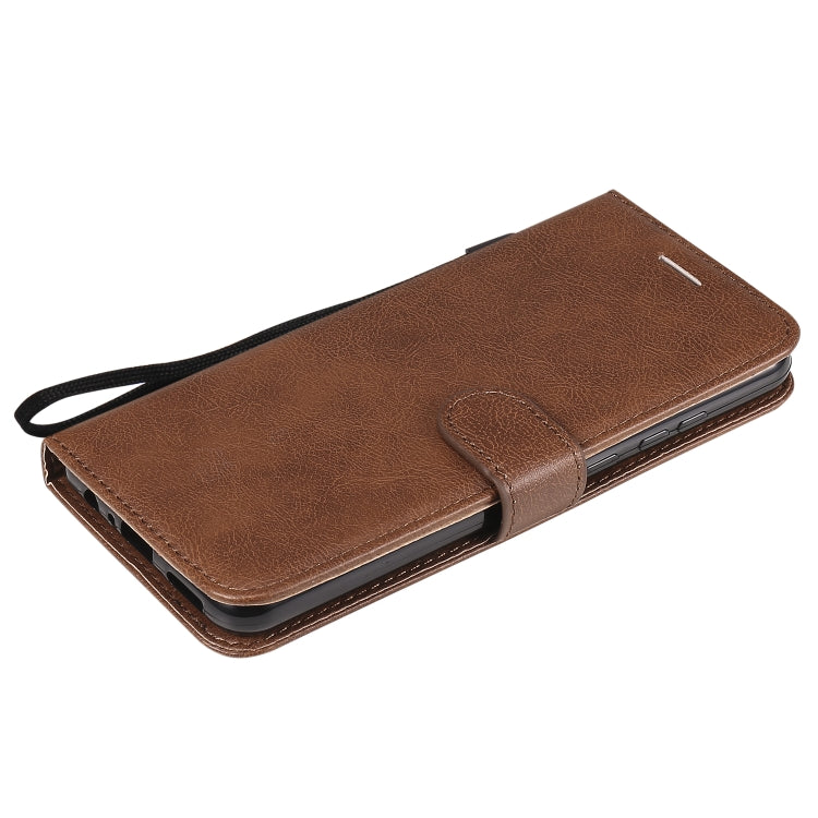 For Huawei Y6p Solid Color Horizontal Flip Protective Leather Case with Holder & Card Slots & Wallet & Lanyard