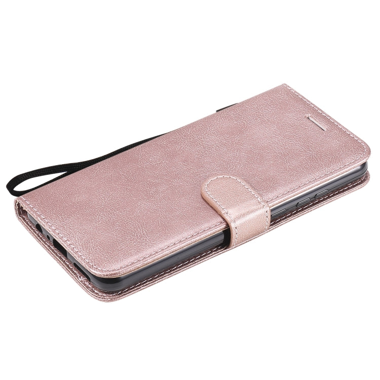 For Huawei Y6p Solid Color Horizontal Flip Protective Leather Case with Holder & Card Slots & Wallet & Lanyard