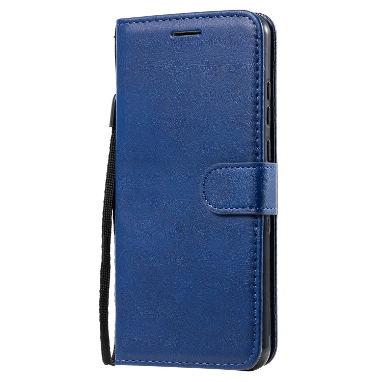 For Huawei Honor 9A Solid Color Horizontal Flip Protective Leather Case with Holder & Card Slots & Wallet & Lanyard