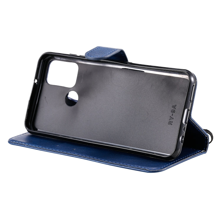 For Huawei Honor 9A Solid Color Horizontal Flip Protective Leather Case with Holder & Card Slots & Wallet & Lanyard