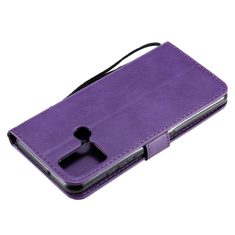 For Huawei Honor 9A Solid Color Horizontal Flip Protective Leather Case with Holder & Card Slots & Wallet & Lanyard