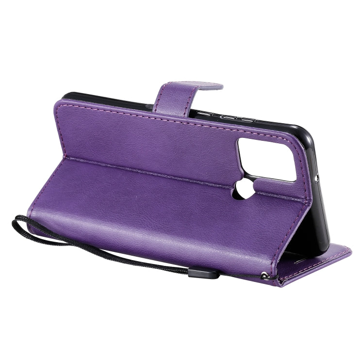 For Huawei Honor 9A Solid Color Horizontal Flip Protective Leather Case with Holder & Card Slots & Wallet & Lanyard