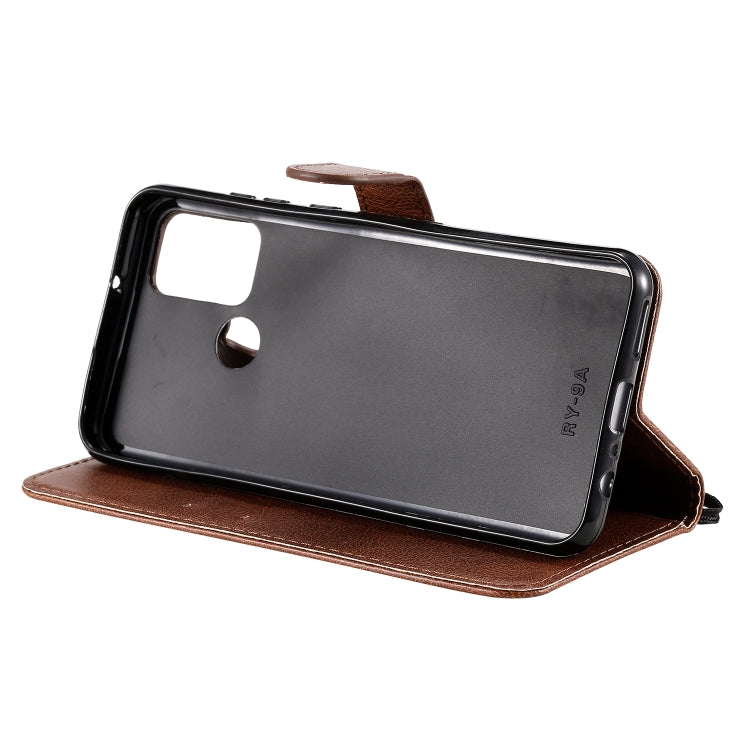 For Huawei Honor 9A Solid Color Horizontal Flip Protective Leather Case with Holder & Card Slots & Wallet & Lanyard