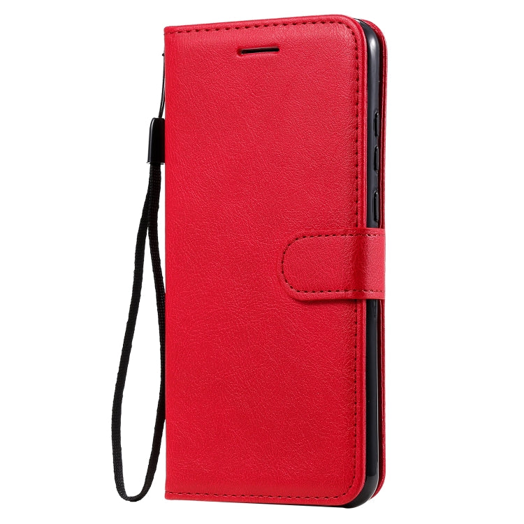 For Huawei Honor 9A Solid Color Horizontal Flip Protective Leather Case with Holder & Card Slots & Wallet & Lanyard