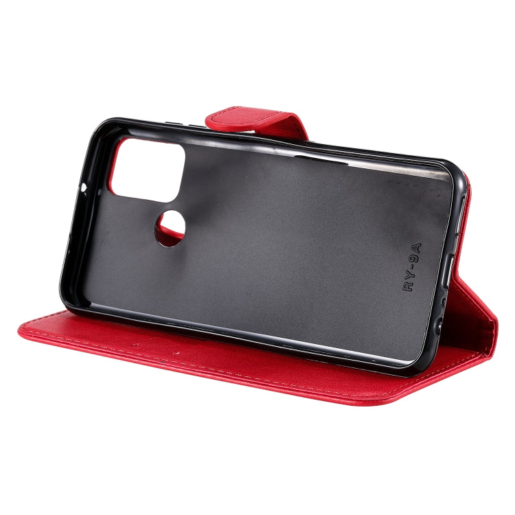 For Huawei Honor 9A Solid Color Horizontal Flip Protective Leather Case with Holder & Card Slots & Wallet & Lanyard