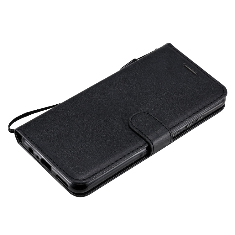 For Huawei Honor 9A Solid Color Horizontal Flip Protective Leather Case with Holder & Card Slots & Wallet & Lanyard