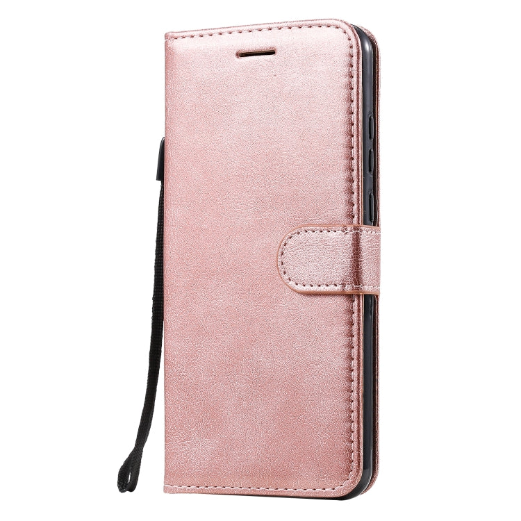 For Huawei Honor 9A Solid Color Horizontal Flip Protective Leather Case with Holder & Card Slots & Wallet & Lanyard