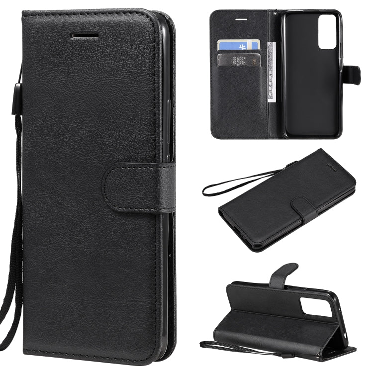 For Huawei Honor 30 Solid Color Horizontal Flip Protective Leather Case with Holder & Card Slots & Wallet & Lanyard