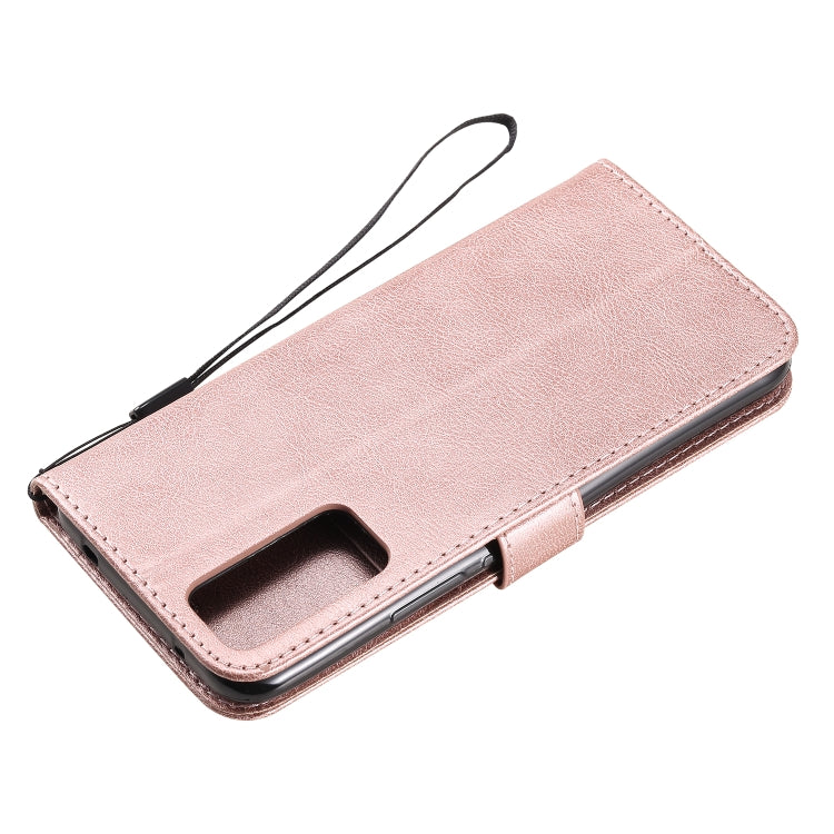 For Huawei Honor 30 Solid Color Horizontal Flip Protective Leather Case with Holder & Card Slots & Wallet & Lanyard