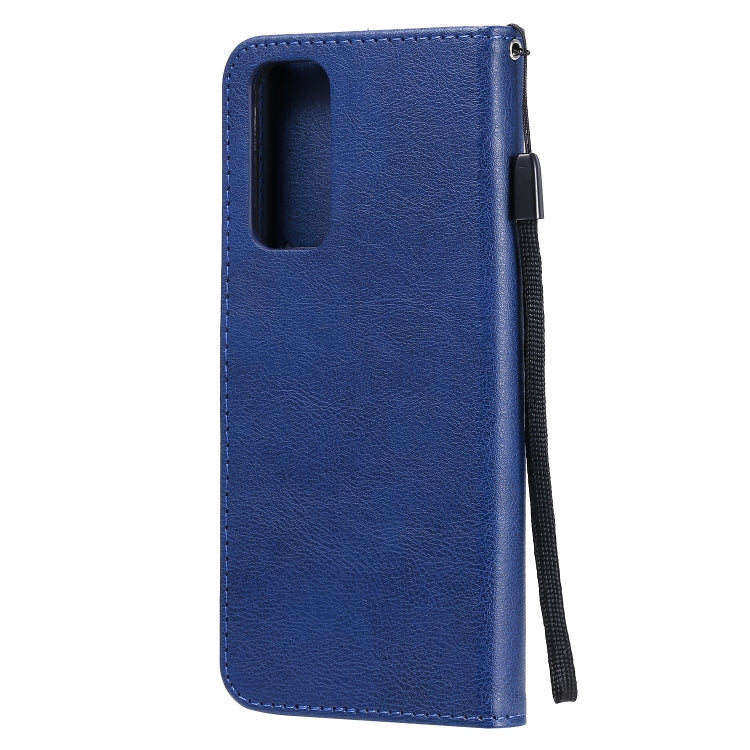 For Huawei Honor 30 Pro Solid Color Horizontal Flip Protective Leather Case with Holder & Card Slots & Wallet & Lanyard
